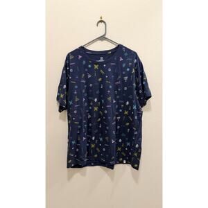 Hurley Men's Navy Blue "Have Fun" Graphic T-Shirt - Large - Preowned